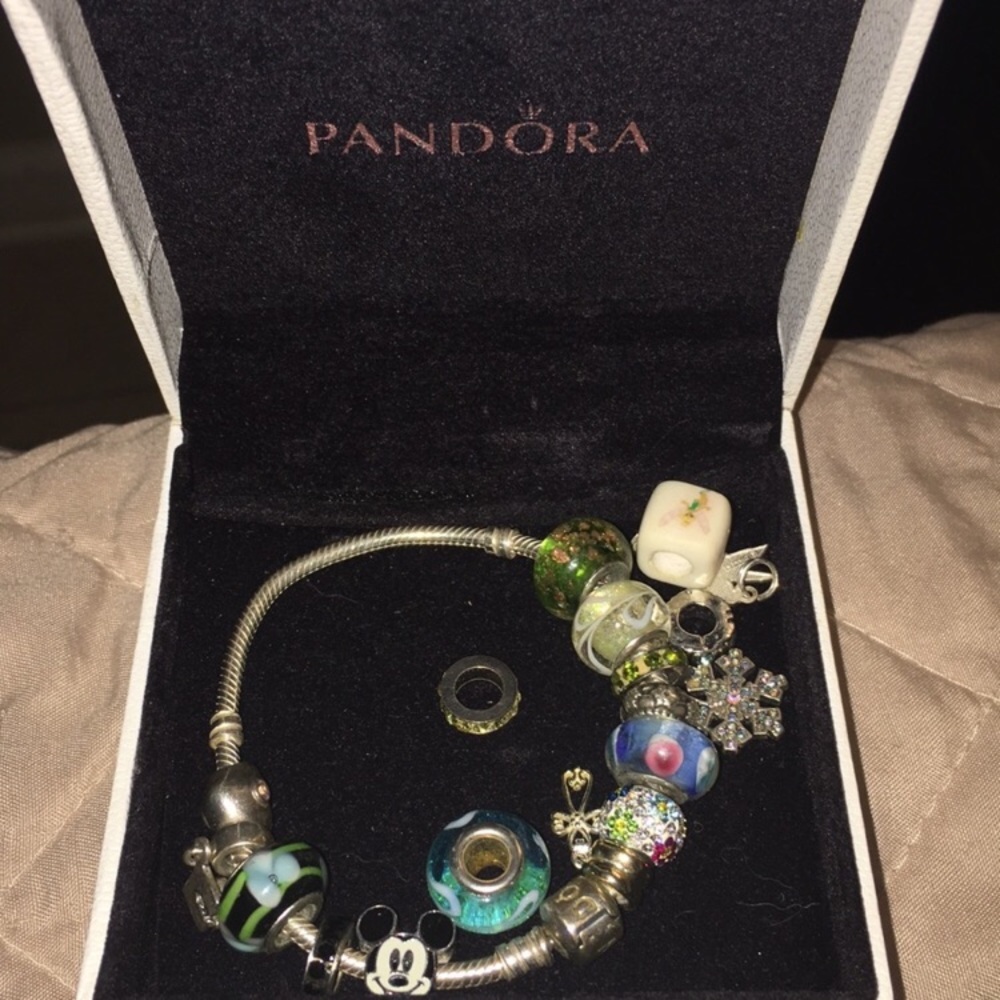 Authentic Pandora Charm Bracelet- Charms included!